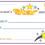 Star Award Certificate Template