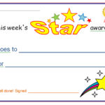 Star Award Certificate Template