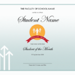 Student Of The Year Award Certificate Templates