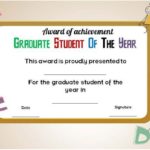 Student Of The Year Award Certificate Templates