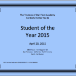 Student Of The Year Award Certificate Templates