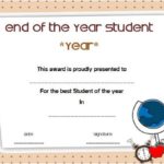 Student Of The Year Award Certificate Templates