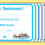 Swimming Award Certificate Template