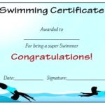 Swimming Certificate Templates Free