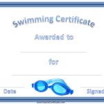 Swimming Certificate Templates Free