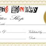 Tattoo Gift Certificate Template