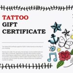 Tattoo Gift Certificate Template