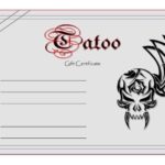 Tattoo Gift Certificate Template