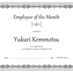 Template For Certificate Of Award