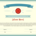 Template For Certificate Of Award