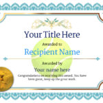 Tennis Certificate Template Free