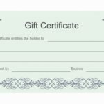 This Certificate Entitles The Bearer Template