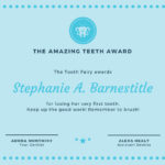 Tooth Fairy Certificate Template Free
