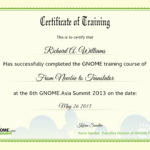 Training Certificate Template Word Format