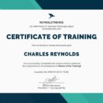 Training Certificate Template Word Format