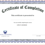 Training Certificate Template Word Format