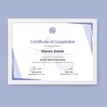 Training Certificate Template Word Format