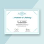 Training Certificate Template Word Format