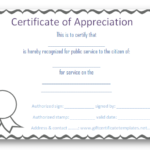 Volunteer Certificate Templates