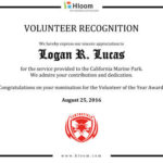 Volunteer Certificate Templates