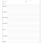 Weekly Activity Report Template