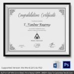 Word 2013 Certificate Template