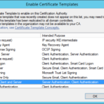 Workstation Authentication Certificate Template