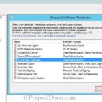 Workstation Authentication Certificate Template