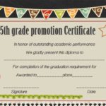 5Th Grade Graduation Certificate Template