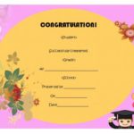 5Th Grade Graduation Certificate Template