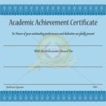 Academic Award Certificate Template