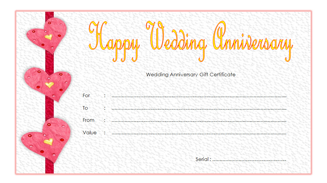 Anniversary Certificate Template Free