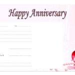 Anniversary Certificate Template Free