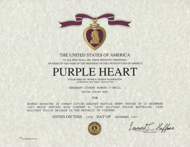 Army Good Conduct Medal Certificate Template