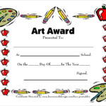 Art Certificate Template Free