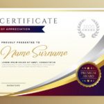 Award Certificate Design Template