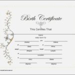 Baby Doll Birth Certificate Template