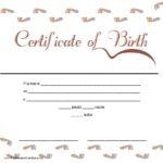 Baby Doll Birth Certificate Template