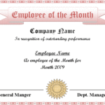 Best Employee Award Certificate Templates