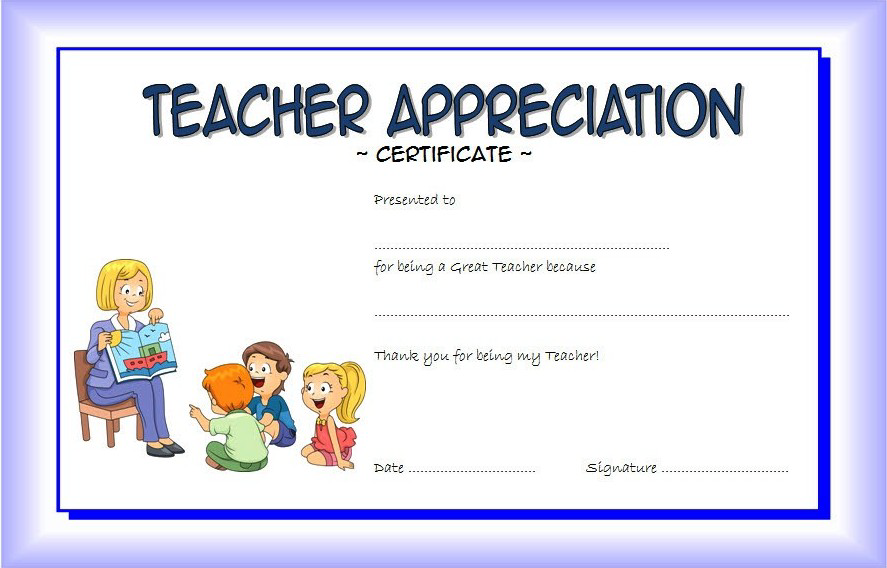 Best Teacher Certificate Templates Free