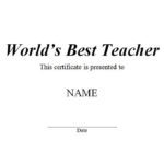 Best Teacher Certificate Templates Free