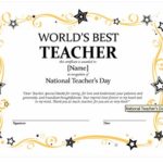 Best Teacher Certificate Templates Free