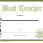 Best Teacher Certificate Templates Free