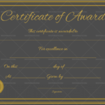 Blank Award Certificate Templates Word