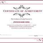 Blank Award Certificate Templates Word