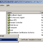 Certificate Authority Templates