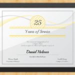 Certificate For Years Of Service Template