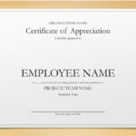 Certificate For Years Of Service Template