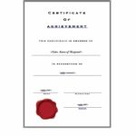 Certificate Of Accomplishment Template Free