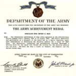 Certificate Of Achievement Army Template